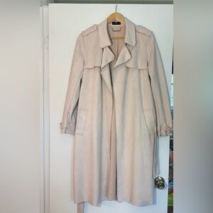 Tahari Elegant Beige Trench Coat
